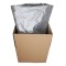 can be used as box liners dull silver mylar bag lining carboard box