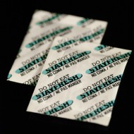 two large stayfresh branded oxygen absorber packets