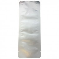 silver high temp 3 side seal pouch with rounded corners