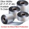 4 pakdry7500 tubing rolls of various widths with text