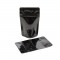 3.125" x 5" x 2" Black Mylar Foil Stand Up Pouch (1,000/case) - AABB01ZRC