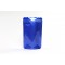 4" x 6.41" x 2.25" Blue Mylar Foil Stand Up Pouch With Rounded Corners (1,000/case) - ABL02ZRC
