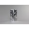 4" x 6.41" x 2" Clear/Silver Stand Up Pouch With Rounded Corners (1,000/case) -  AVS02ZRC 