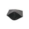 5" x 8" x 3" O.D. Matte Black PAKDRY7500 Stand Pouch w/ Croc-Lok™ ZipSeal and Tear Notch (1,000/case) - BMBBP75CTTZRC