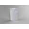 5" x 8" x 3" Matte White MylarFoil Stand Up Pouch with Zipseal, Tear Notch, and Rounded Corners (1,000/case) - BMW03ZRC