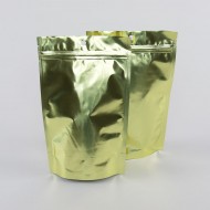 Gold Mylar Foil Stand Up Pouch