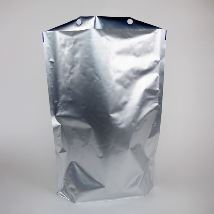 Silver MylarFoil Stand Up Pouch with wickets