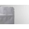 6.69" x 11" x 3.5" OD Matte White MylarFoil Stand Up Pouch with Zipseal, Tear Notch, and Rounded Corners (1,000/case) - DMW35ZRC