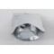 6.69" x 11" x 3.5" OD Clear/Silver Vista Stand Up Pouch (1,000/case) - DVS35ZRCSHH