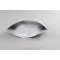 6.69" x 11" x 3.5" White Mylar Foil Stand Up Pouch (1,000/case) - DW35ZRC