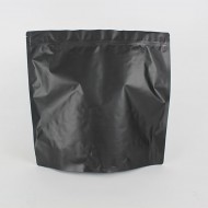 14.5" x 13.75" x 6" OD Matte Black Stand Up Pouch