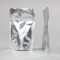 3.125" x 5" x 2" Silver Mylar Foil Stand Up Pouch (1,000/case) - AAR01ZRC