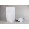 7.625" x 11.75" x 4" OD Clear / Matte White Mylar Foil Stand Up Pouch (500/case) - EVMW04ZRC