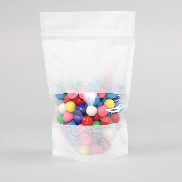Rice Paper Stand-Up Pouch with Window