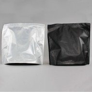 14.5" x 13.75" x 6" Clear/Matte Black Stand Up Pouch