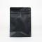 6.0" x 2.875" x 8.25" Matte Black Square Bottom Pocket Zipper Bag (500/case) - 06MB02875SG0825Z