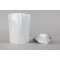 6.69" x 8.5" x3.5" OD PAKVF4W White MylarFoil stand up pouch w/ rounded corners and tear notch (1,000/case) - NDWS35ZRC