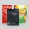 6.0" x 2.875" x 8.25" Matte Black Square Bottom Pocket Zipper Bag (500/case) - 06MB02875SG0825Z