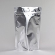 5" x 8" x 3" Silver Mylar Foil Stand Up Pouch