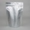 9" x 13.375" x 4.75" Silver Mylar Foil Stand Up Pouch with Hook2Hook Zipper- (250/case) - FDR0475VZ