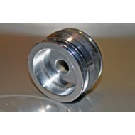 77XDRVWHL - silver metal wheel for use with Urethane belts