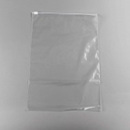 tall clear slider bag laying empty