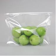 12" x 9" x 4" OD Clear Stand Up Pouch with Slider Zipper