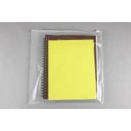 clear 14" slider pouch laying empty