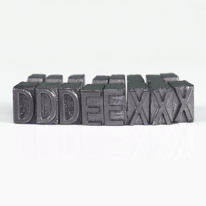 Convex Embossing Letter Kit - 77XLTTRKTCVX
