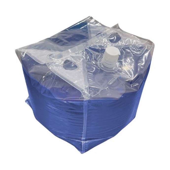 12.375" x 22" x 12" OD Clear CubePAK™ with 29mm Reclosable Cap and Handle - 31QBFTS20LTEC