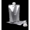7.0” x 10.0” x 3.75” O.D. 1 Liter Stand Up Pouch with 33mm I.D. Fitment and Rounded Corners, 33.81 fl. oz. (250/case) - FTSSP1LCSISL33MM