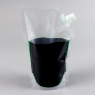 5.5" x 9” x 3” Clear SpoutPAK™ with Tamper Evident Cap