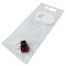 7" x 4.75" x 15.75" O.D 4.1L 8-Side Seal JoycePAK™ with 55mm ID Fill Cap and Dispensing Tap (100/case) - FTSSP4LVFN67