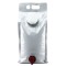 7" x 4.75" x 15.75" O.D 4.1L 8-Side Seal JoycePAK™ with 55mm ID Fill Cap and Dispensing Tap (100/case) - FTSSP4LVFN67