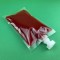 4.5" x 7.5" O.D. Clear Flat Spout Pouch with 9.6mm Square Top Tamper Evident Fitment (1000/case) - SP045075BFTEC