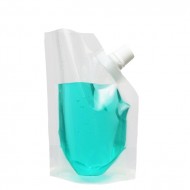 4.25" x 6” x 2.625" Transparent SpoutPAK™ with Tamper Evident Cap