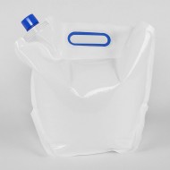 13" x 12.75" x 6" OD White 5L SpoutPAK with Handle