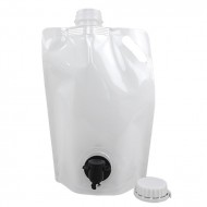 1.4L White Stand Up Pouch with 33mm Spout and Handle 1.4L White Stand Up Pouch with 33mm Spout and Handle
