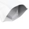 bottom gusset expands to provide a stable bottom to stand on Bottom gusset of white mylar spoutpak