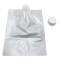 packs flat and stores well flat white liquid fitment pouch with screw cap
