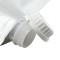 wide mouth screw cap makes loading and pouring easy 33mm ID TE fitmet at top of silver spoutpak