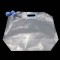 2.7 Gal - 16.5" x 15" x 7" OD Transparent SpoutPAK™ with 33mm I.D. Fitment (100/case) - SP265GPA33