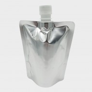 6" x 7.5" x 5.125" Silver Spouted Pouch