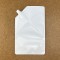 6.5" x 10.5" x 4.0" O.D. White Recyclable SpoutPAK with 9.6mm Fitment, 32 fl oz (250/case) - SP067R950ML
