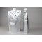 7.375" x 12" x 4" OD Silver SpoutPAK™ with 33mm I.D. Spout, 2 Liter (250/case) - FTSSP2LCSISL