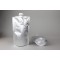 7.375" x 12" x 4" OD Silver SpoutPAK™ with 33mm I.D. Spout, 2 Liter (250/case) - FTSSP2LCSISL