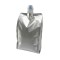 5.0" x 3.0" x 9.75" OD Silver SpoutPAK™ with Side Gusset and Flip Top Fitment, 40 fl oz / 1.18 L (500/case) - FTSSPV6CN1L