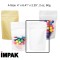 4" x 6.41" x 2.25" Matte White Mylar Foil Stand Up Pouch w/ Rounded Corners (1,000/case) - AMW02ZRC