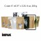 6" x 9.6" x 3.25" OD Kraft Foil Stand Up Pouch (1,000/case) - CLK325ZRC