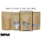 6" x 9.37" x 3.25" OD Kraft Stand Up Pouch with Circle Windows (1,000/case) - CNK325Z3CRCL
